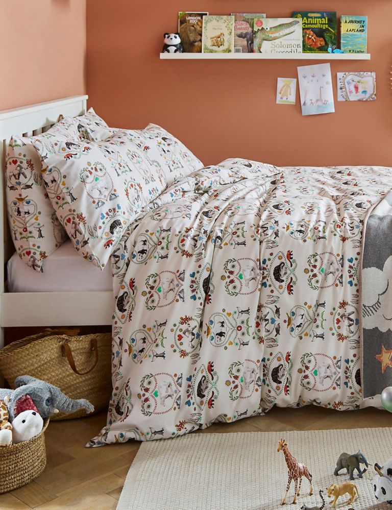 Pure Cotton Save The Animals Bedding Set 1 of 4