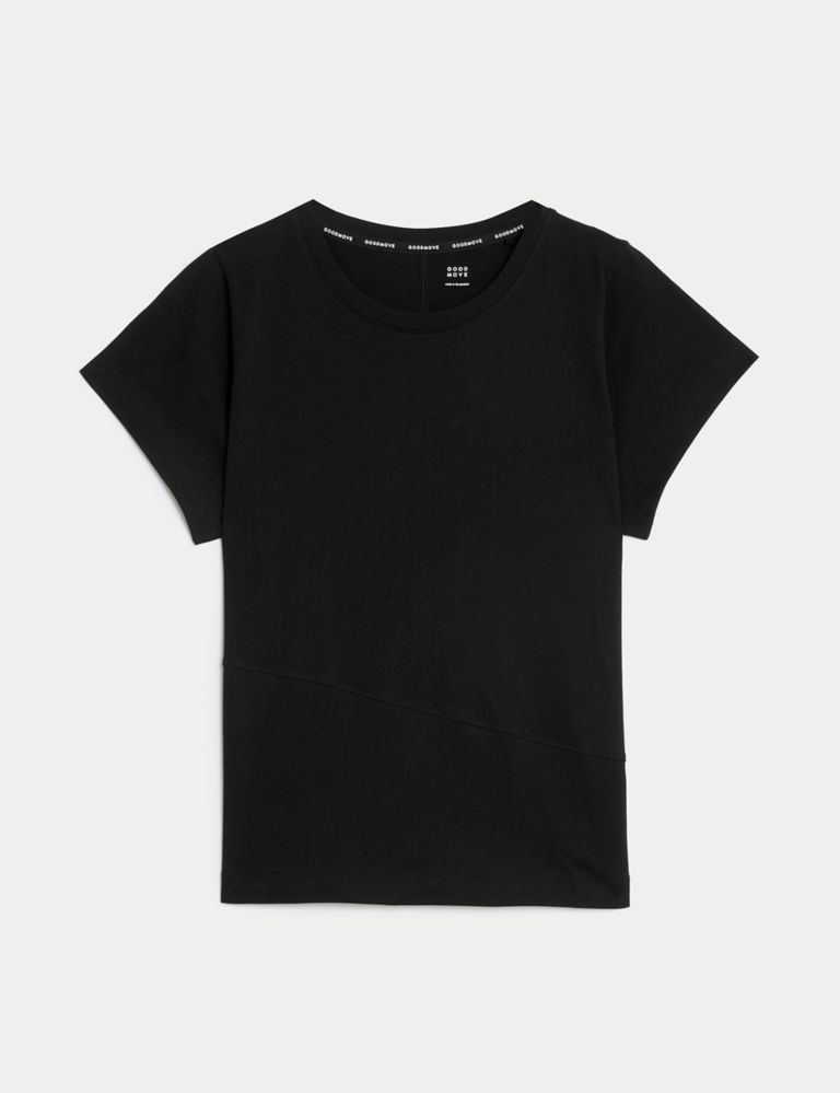 Pure Cotton Scoop Neck Relaxed T-Shirt 2 of 6