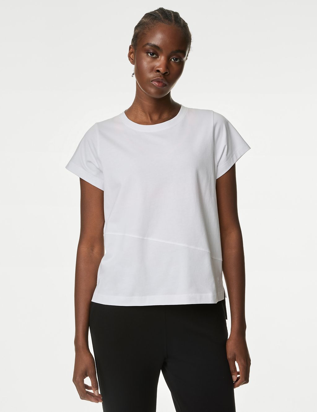 Pure Cotton Scoop Neck Relaxed T-Shirt 4 of 6