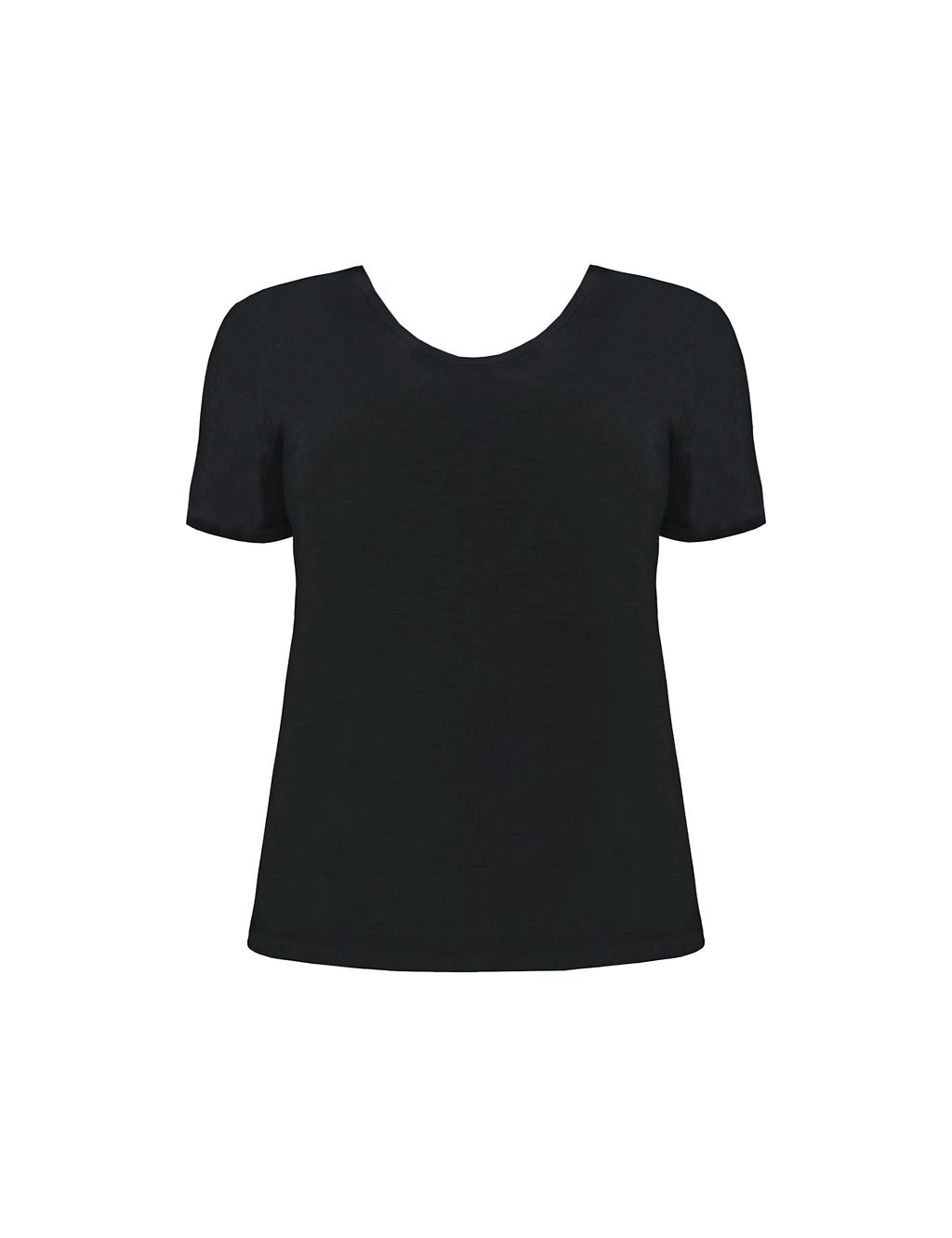 Pure Cotton Scoop Neck T-Shirt 1 of 4