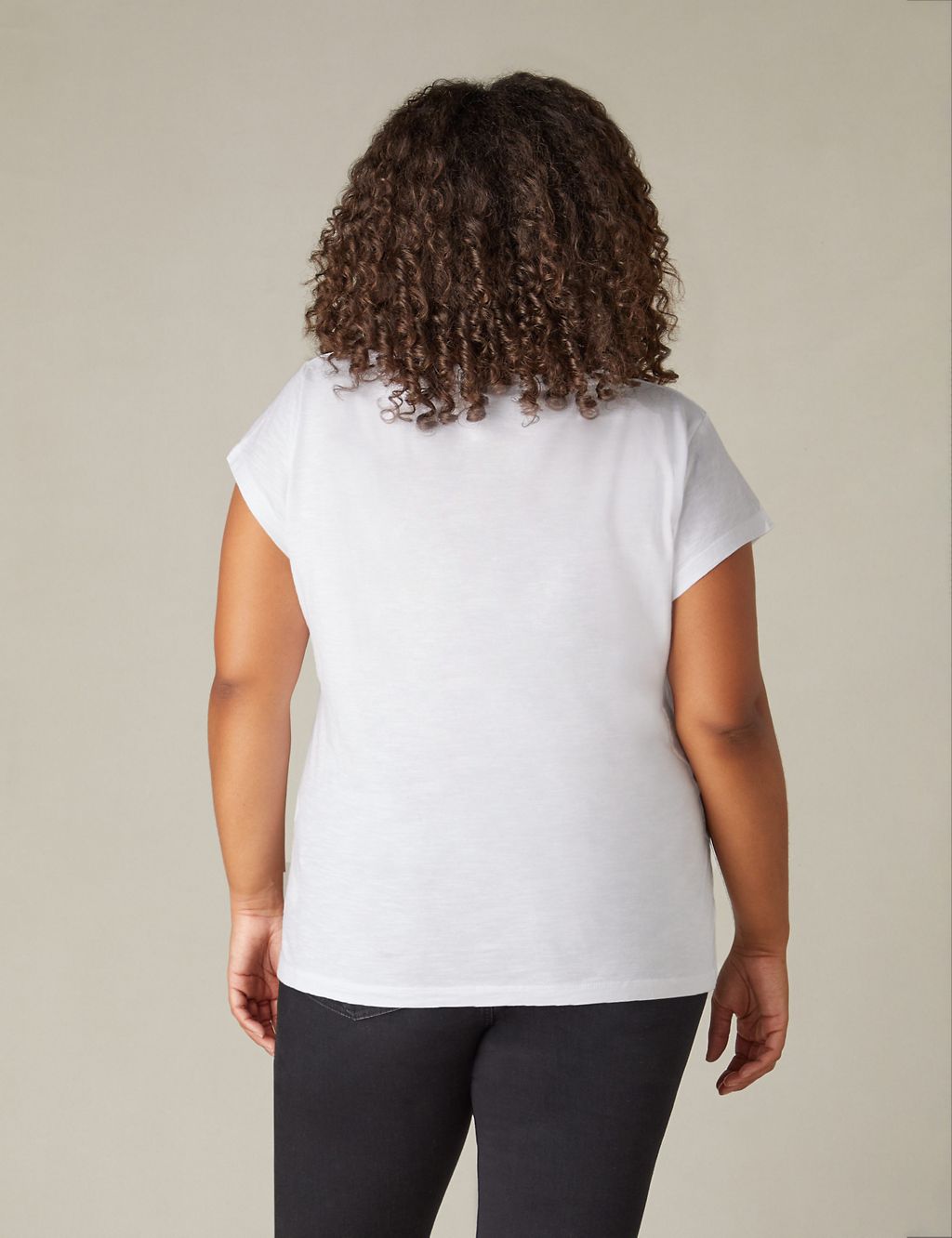 Pure Cotton Scoop Neck T-Shirt 4 of 7