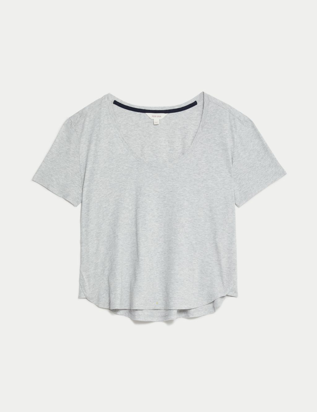 Pure Cotton Scoop Neck T-Shirt 1 of 5