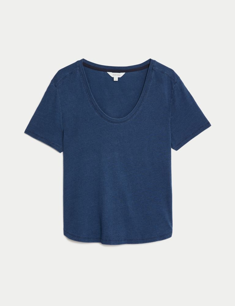 Pure Cotton Scoop Neck T-Shirt 2 of 5