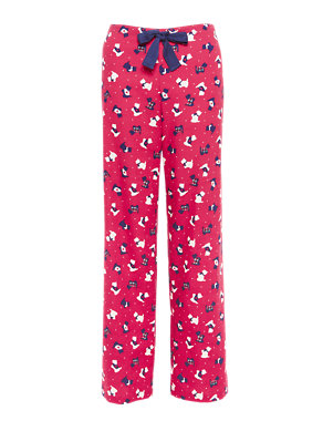 Pure Cotton Scotty Dog & Spotted Pyjama Bottoms Image 2 of 4