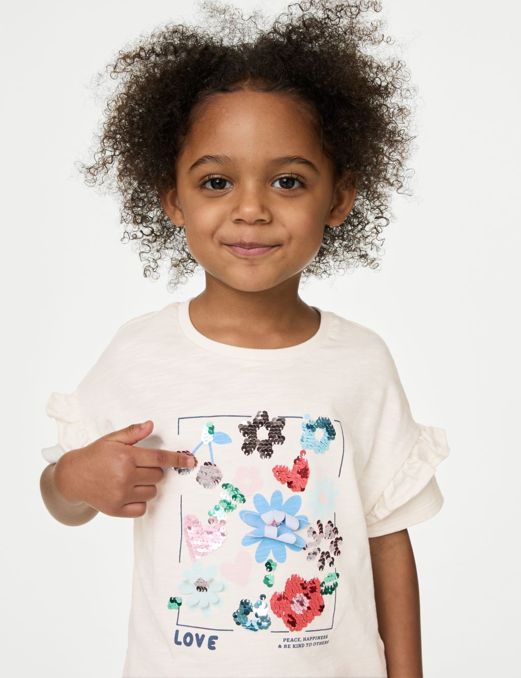 Pure Cotton Sequin T-Shirt (2-8 Yrs) 8 of 8