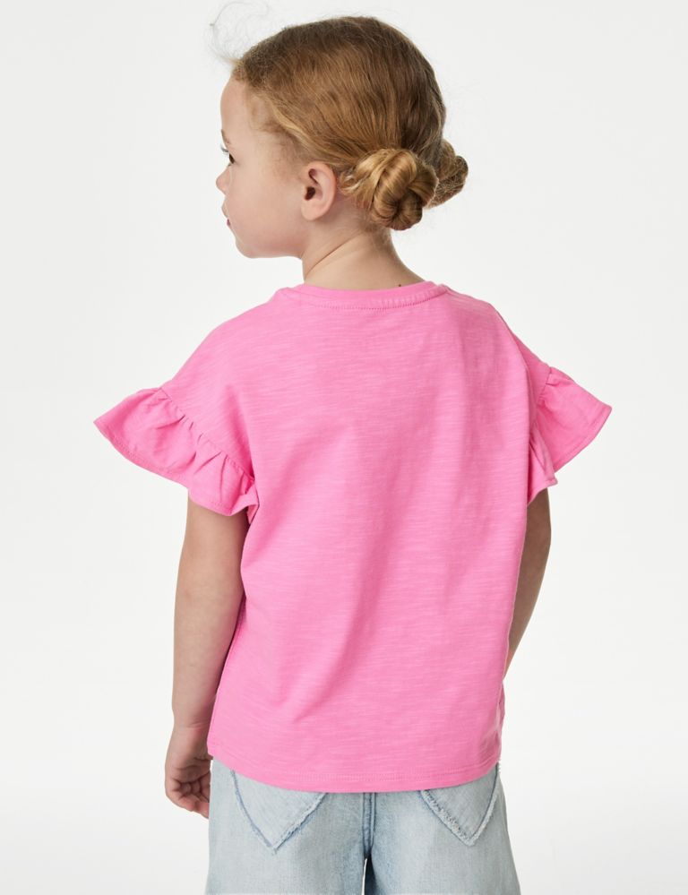 Pure Cotton Sequin T-shirt (2-8 Yrs) 4 of 5