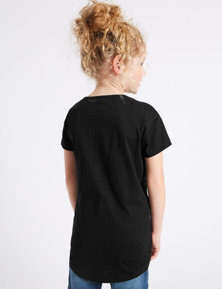 Pure Cotton Sequin Top (3-14 Years) 3 of 3