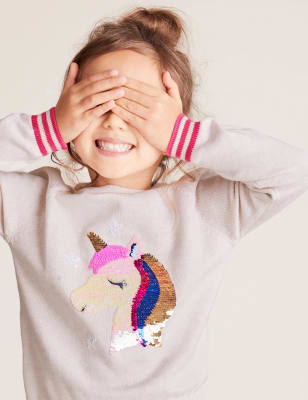 Girls hotsell unicorn jumper