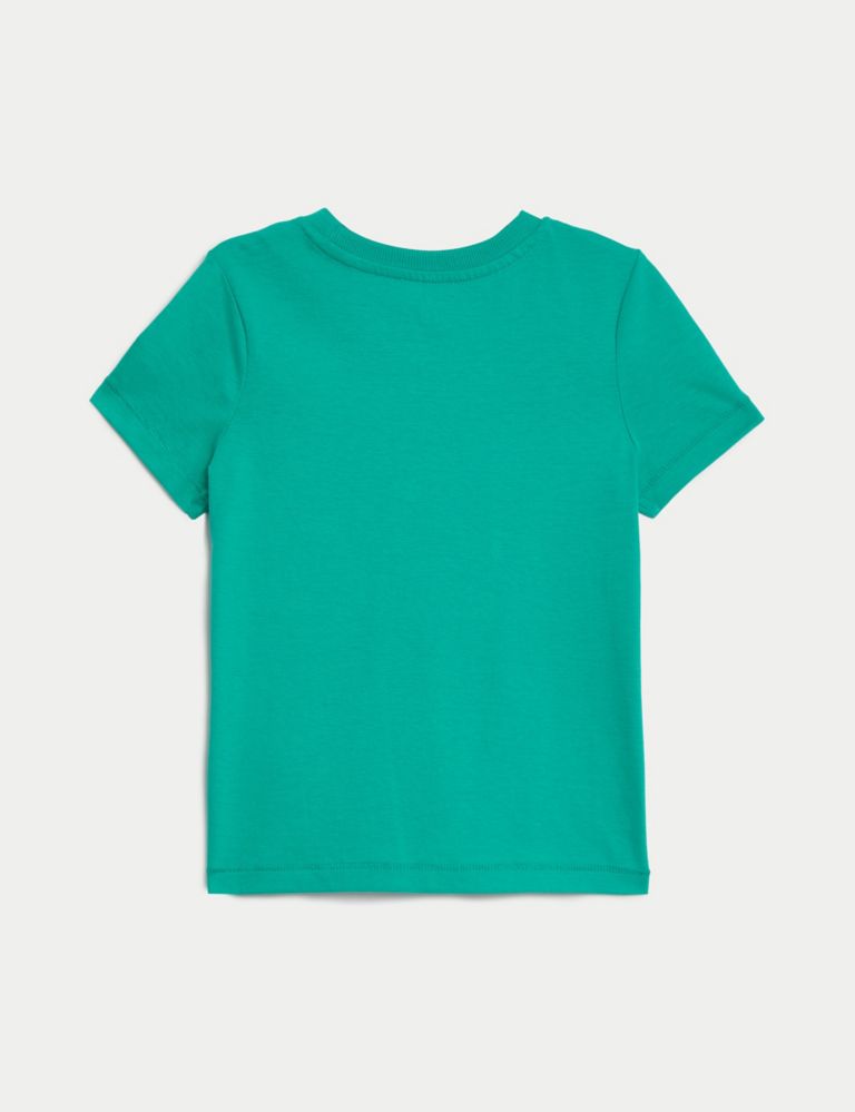 Pure Cotton Shark Slogan T-Shirt (2–8 Yrs) 2 of 2