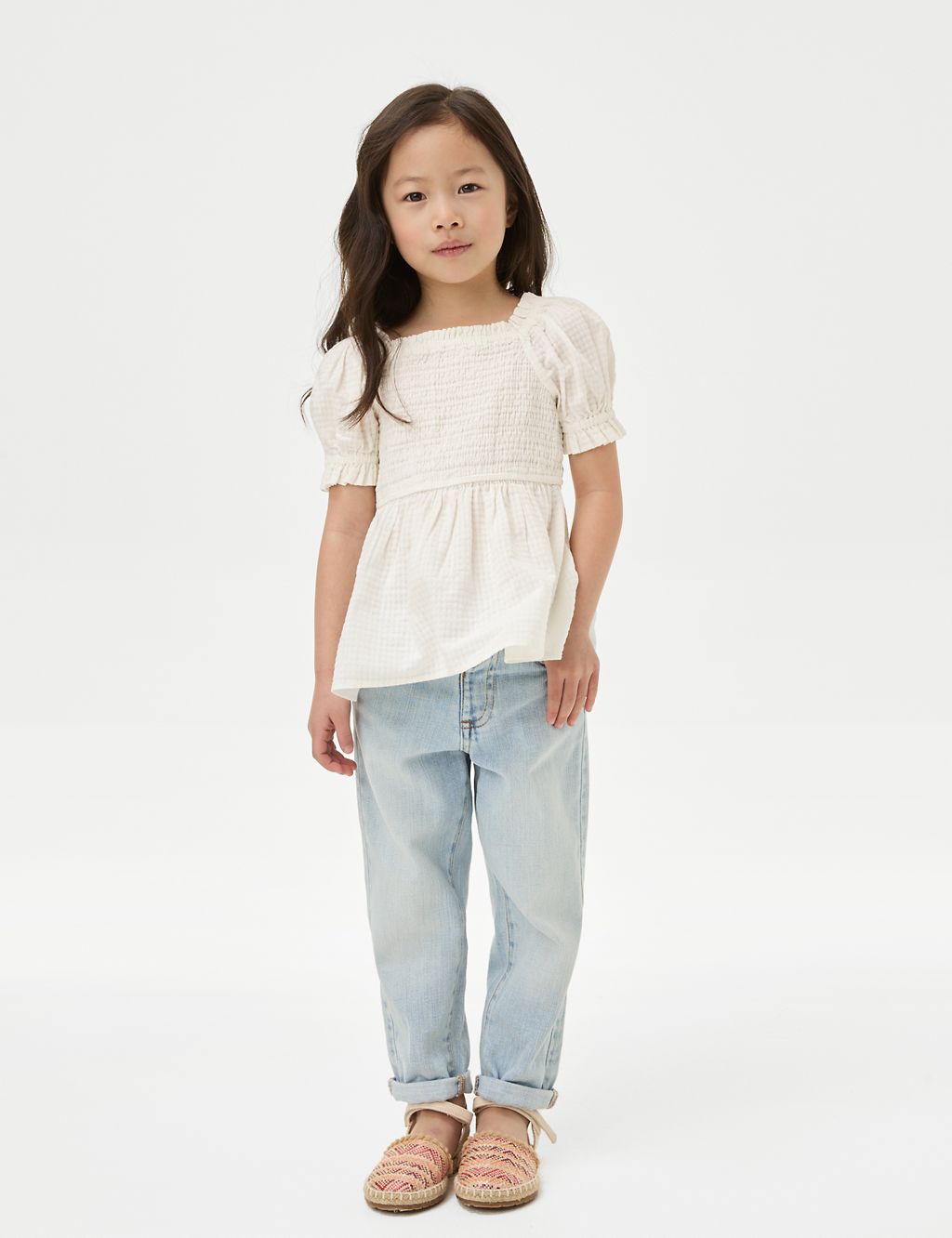 Pure Cotton Shirred Top (2-8 Yrs) 2 of 6