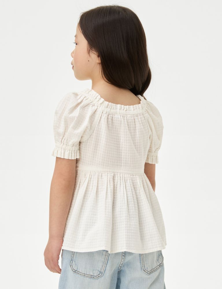 Pure Cotton Shirred Top (2-8 Yrs) 5 of 6