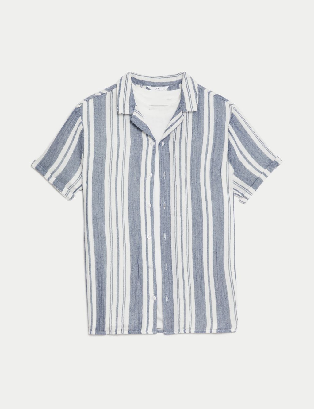 Pure Cotton Shirt & T-Shirt Set (6-16 Yrs) 1 of 7
