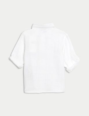 Pure Cotton Shirt (0-3 Yrs) Image 2 of 3