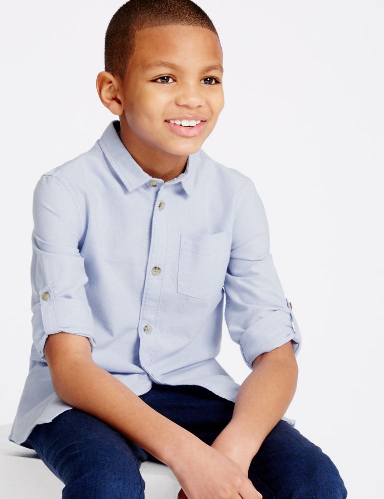 Pure Cotton Shirt (3-14 Years) 1 of 6