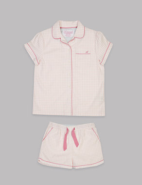 Pure Cotton Short Pyjamas (1-16 Years) Image 2 of 4