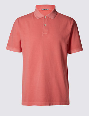 Pure Cotton Short Sleeve Polo Shirt Image 2 of 3