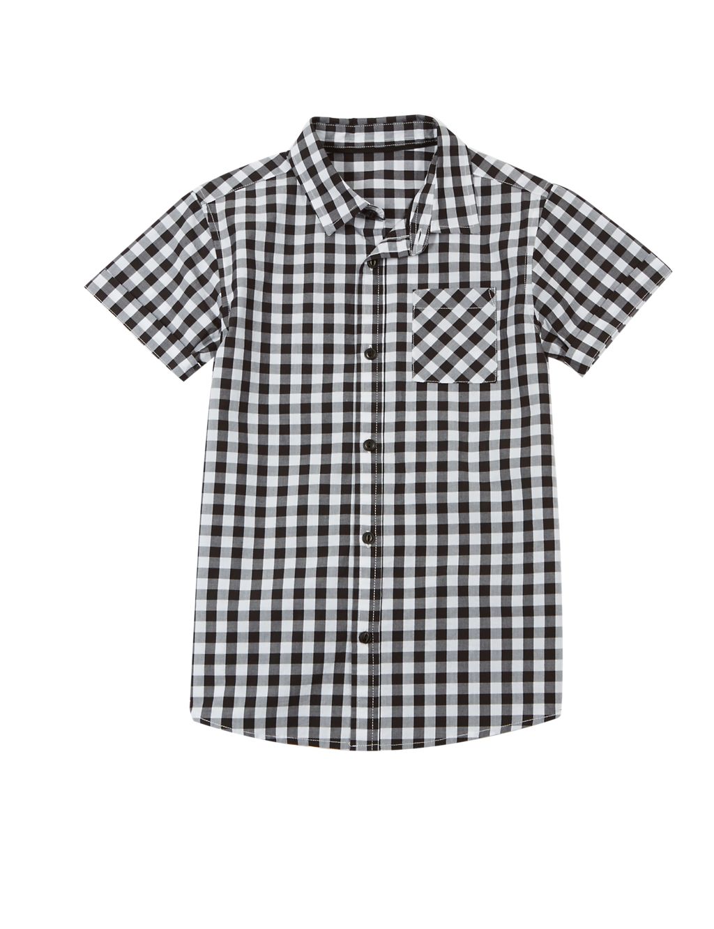 Pure Cotton Short Sleeve Shirt (5-14 Years) 1 of 3