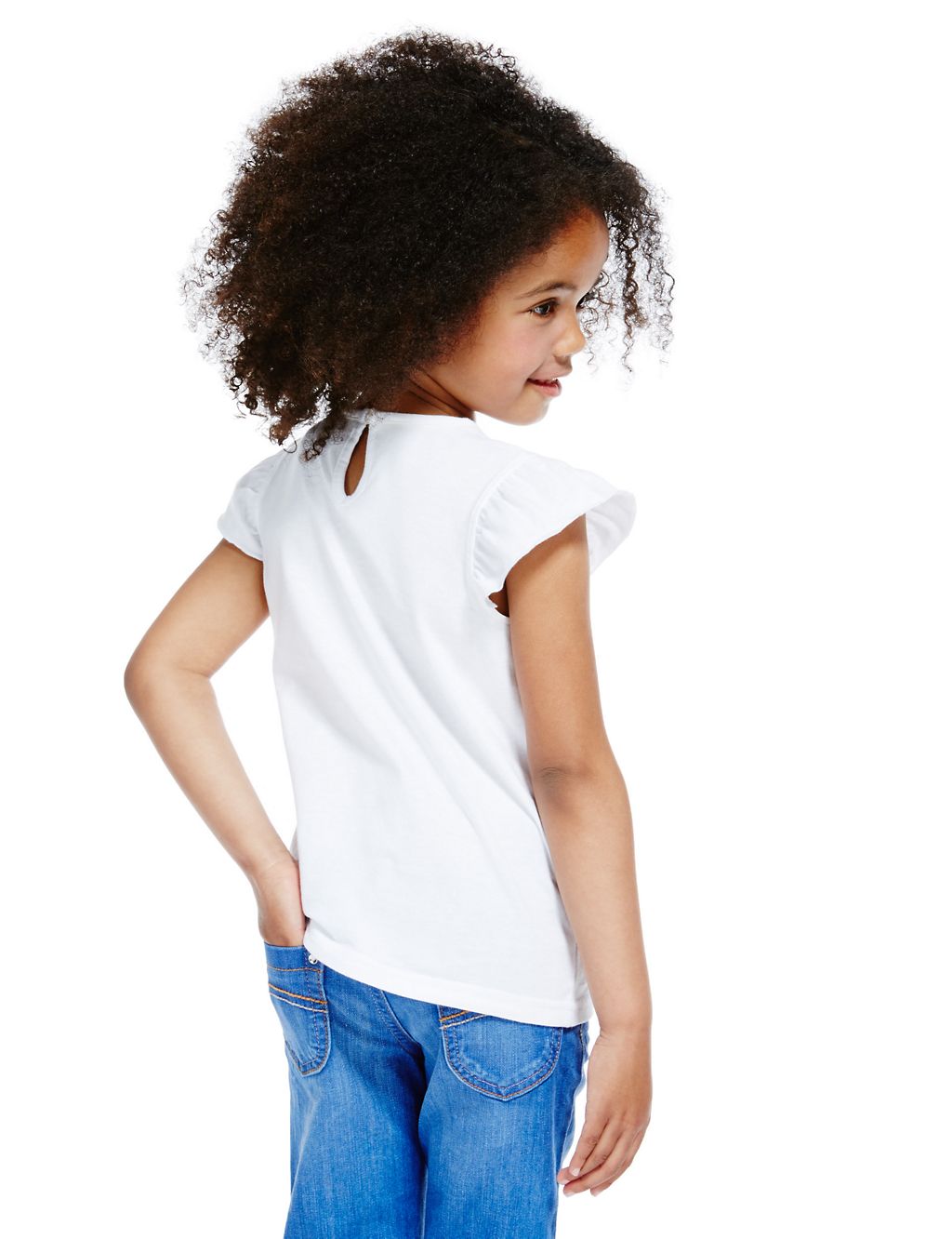 Pure Cotton Short Sleeve T-Shirt (1-7 Years) 2 of 3