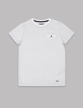 Pure Cotton Short Sleeve Top (3-14 Years) Image 2 of 3
