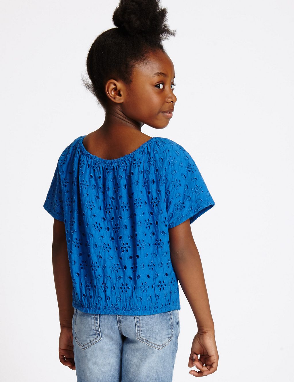 Pure Cotton Short Sleeve Top (3-14 Years) 2 of 5