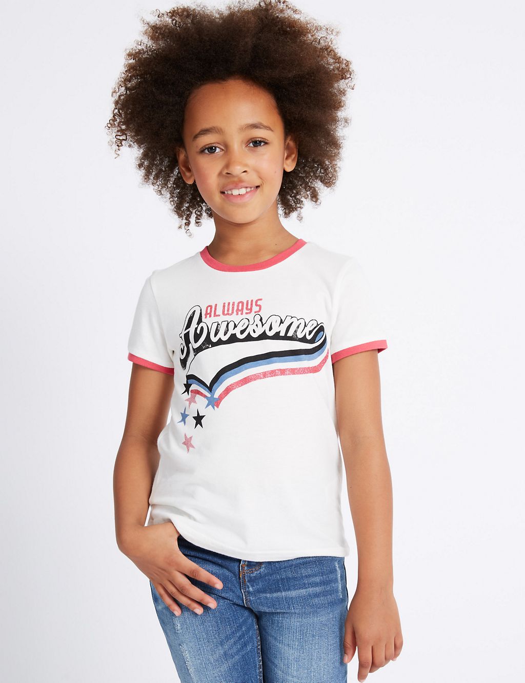 Pure Cotton Short Sleeve Top (3-14 Years) 3 of 5