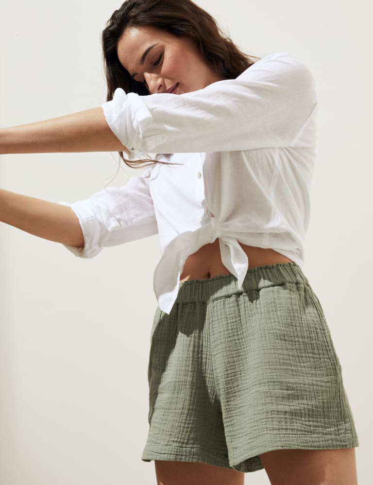 Linen shorts new arrivals marks and spencer