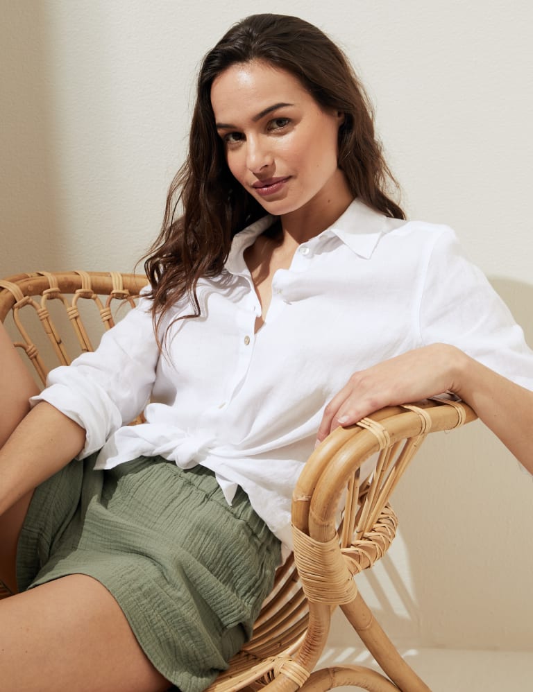 M&s white shorts deals