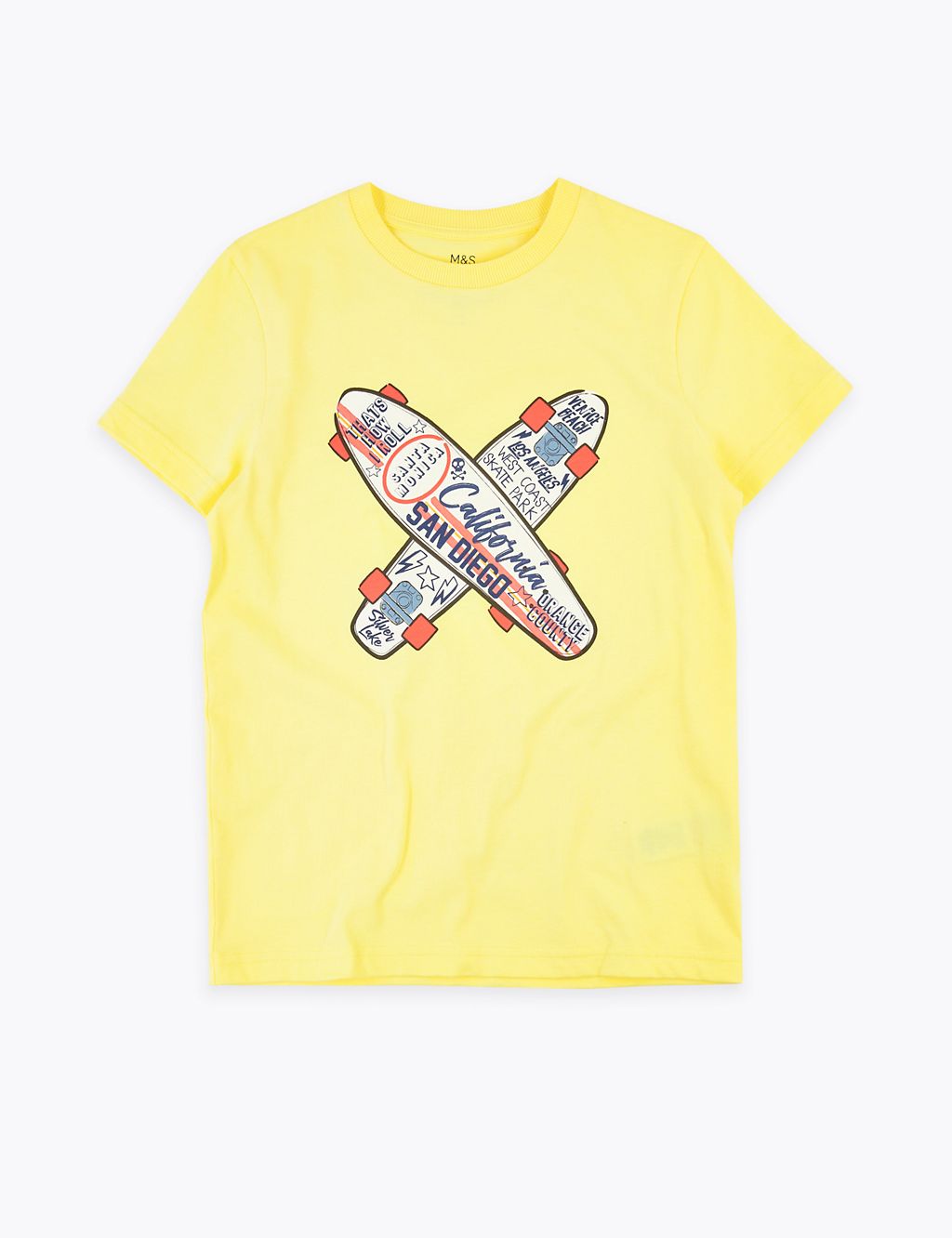 Pure Cotton Skater T-Shirt (6-16 Yrs) 1 of 4