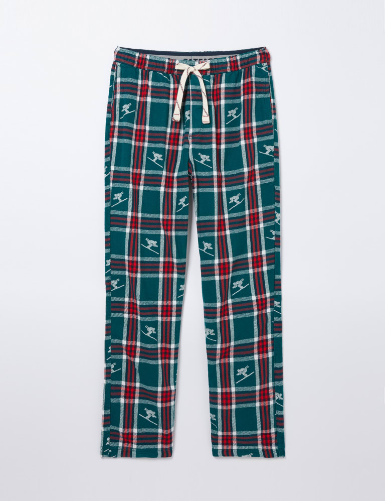 Pure Cotton Ski Checked Pyjama Bottoms FatFace M S