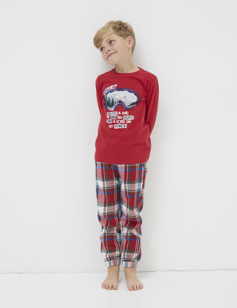 M&s red sales tartan pyjamas
