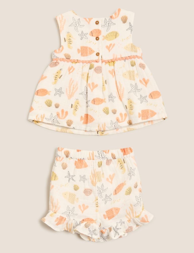 Pure Cotton Skort Outfit (0-3 Yrs) 3 of 5