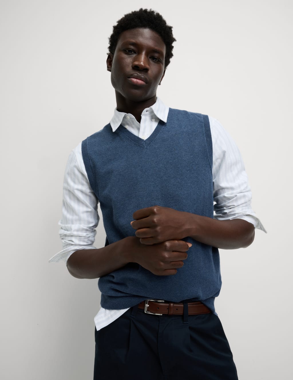 Pure Cotton Sleeveless Jumper 3 of 4