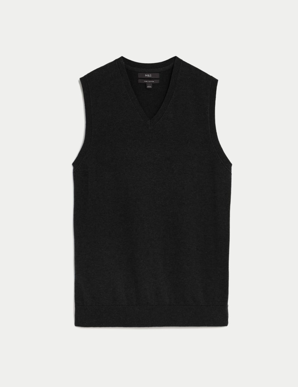 Pure Cotton Sleeveless Jumper M&S Collection M&S