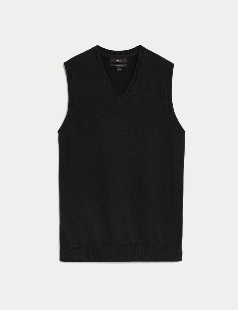 Pure Cotton Sleeveless Jumper 2 of 5