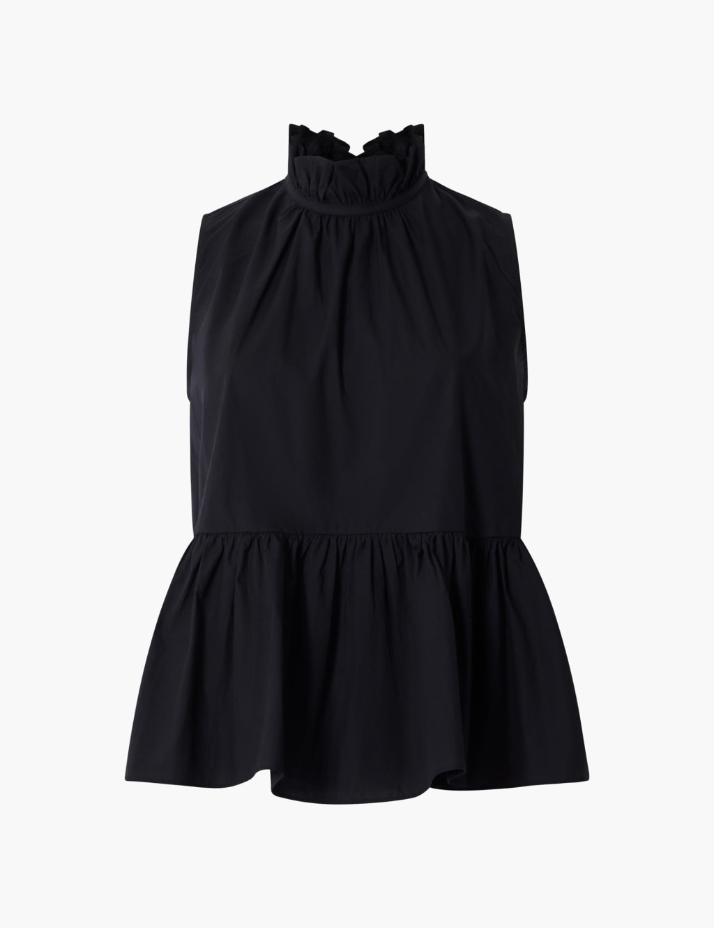 Pure Cotton Sleeveless Peplum Top French Connection M&S