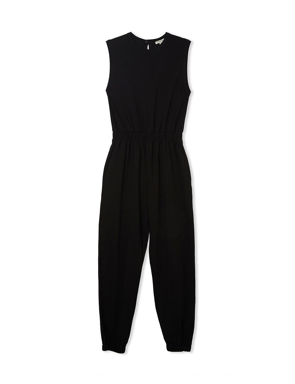 Pure Cotton Sleeveless Waisted Jumpsuit 1 of 5