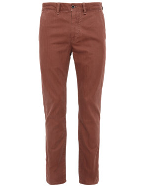 Pure Cotton Slim Fit Chinos Image 2 of 5