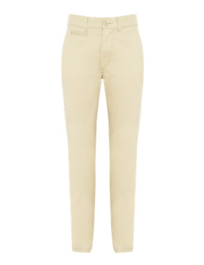 Pure Cotton Slim Fit Chinos with Stormwear™ (5-14 Years) Image 2 of 4