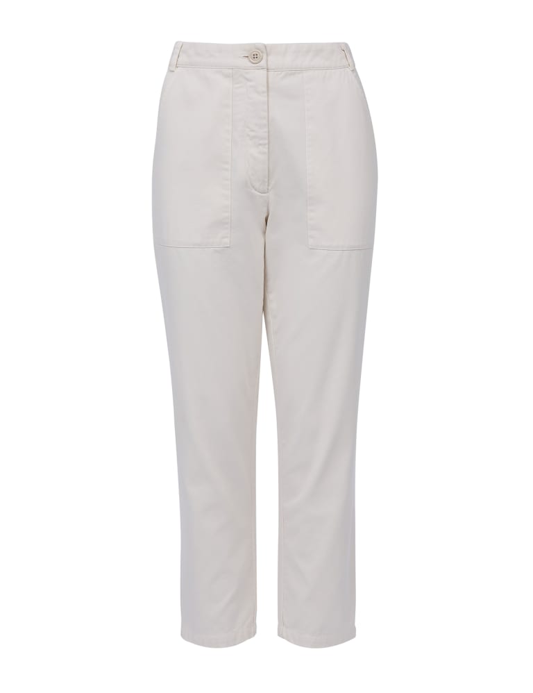 Pure Cotton Slim Fit Cropped Trousers Celtic Co. M S