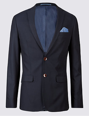Pure Cotton Slim Fit Jacket Image 2 of 7