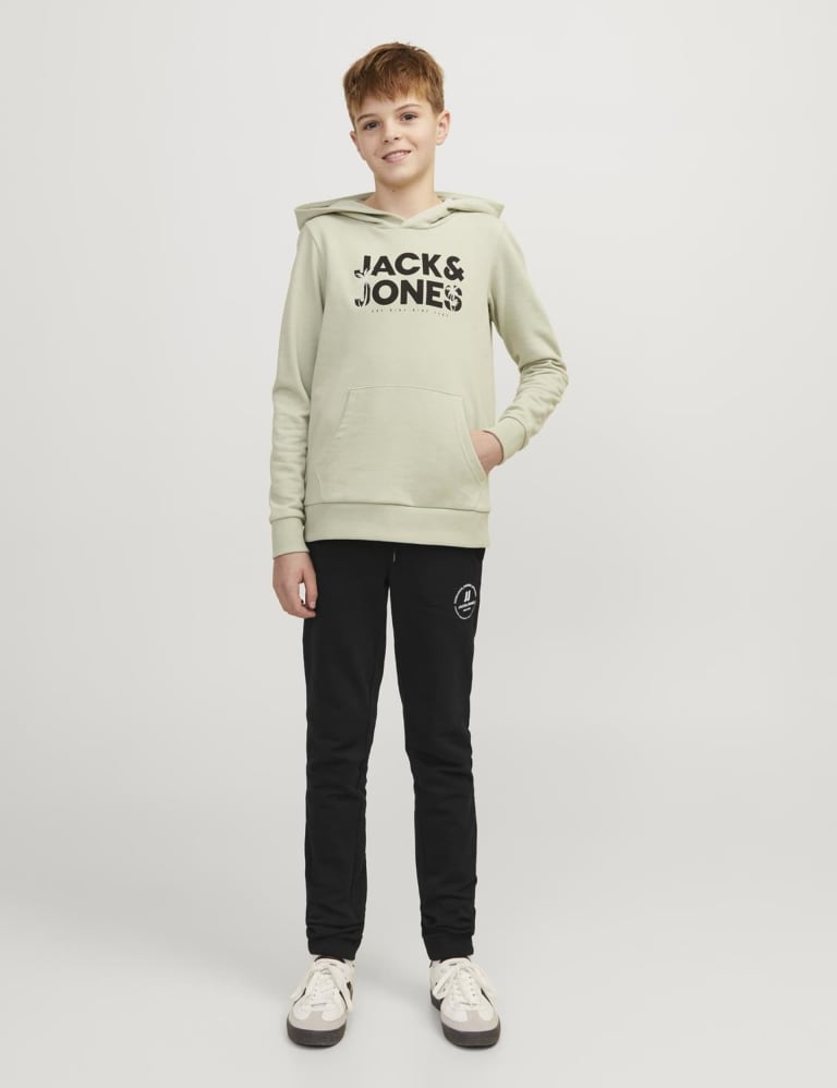 Pure Cotton Slim Fit Joggers 8 16 Yrs JACK JONES JUNIOR M S