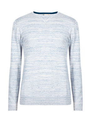 Pure Cotton Slim Fit Jumper Image 2 of 3