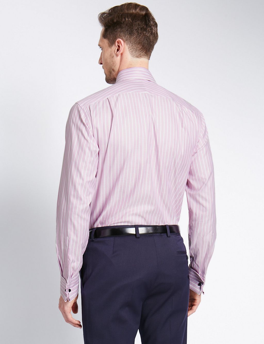 Pure Cotton Slim Fit Oxford Striped Shirt 2 of 5