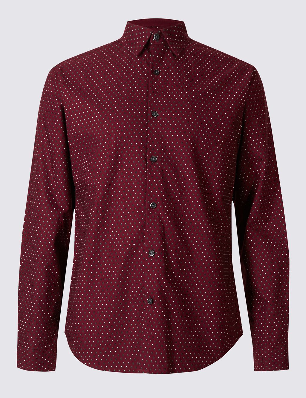 Pure Cotton Slim Fit Printed Oxford  Shirt 1 of 5