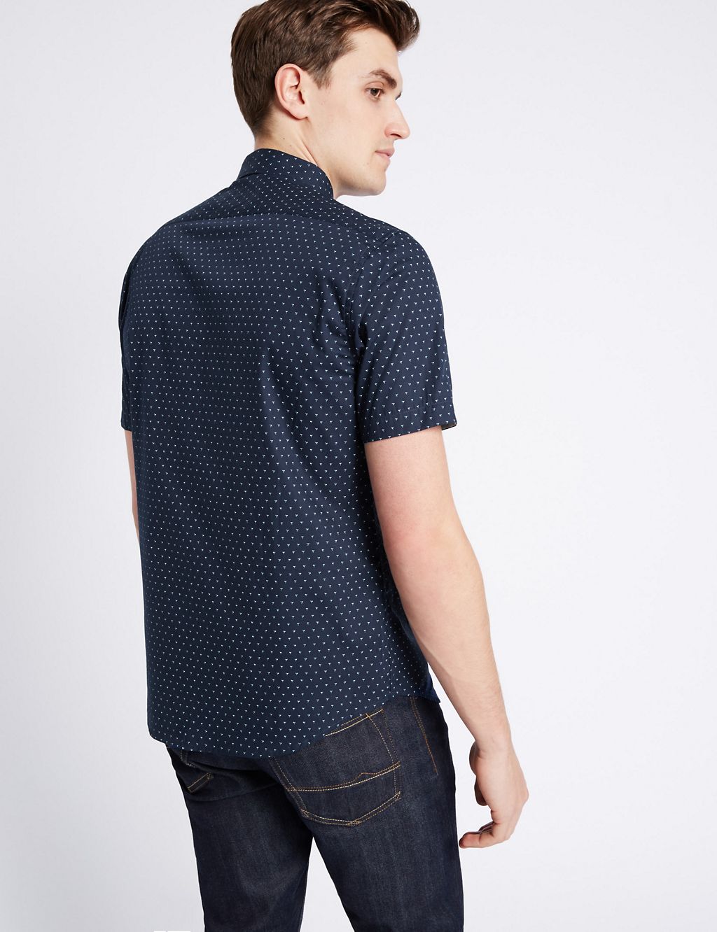 Pure Cotton Slim Fit Printed Shirt 2 of 3