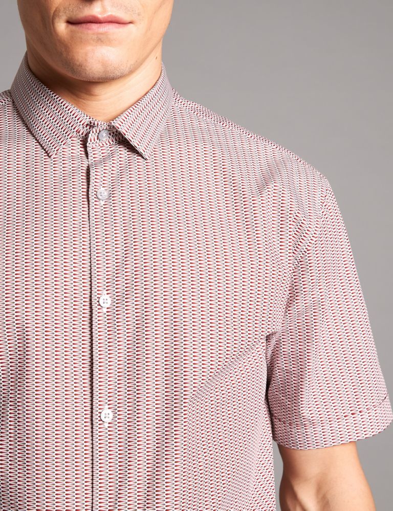 Pure Cotton Slim Fit Printed Shirt 5 of 5