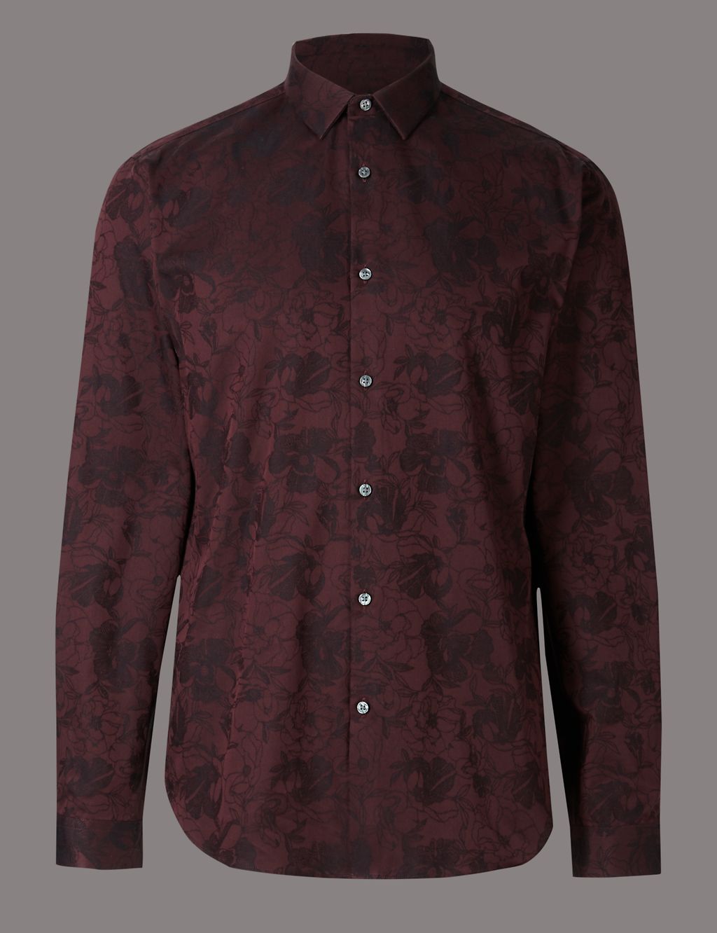 Pure Cotton Slim Fit Printed Shirt 1 of 5