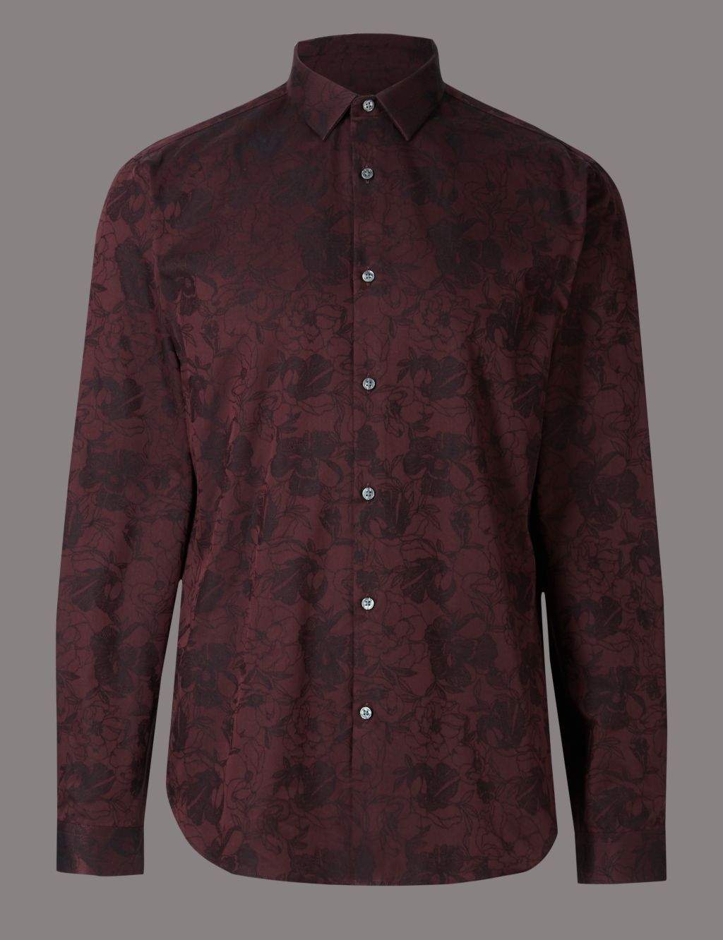 Pure Cotton Slim Fit Printed Shirt 1 of 5