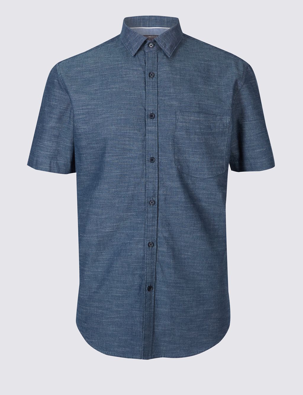 Pure Cotton Slim Fit Shirt with Pocket 1 of 5