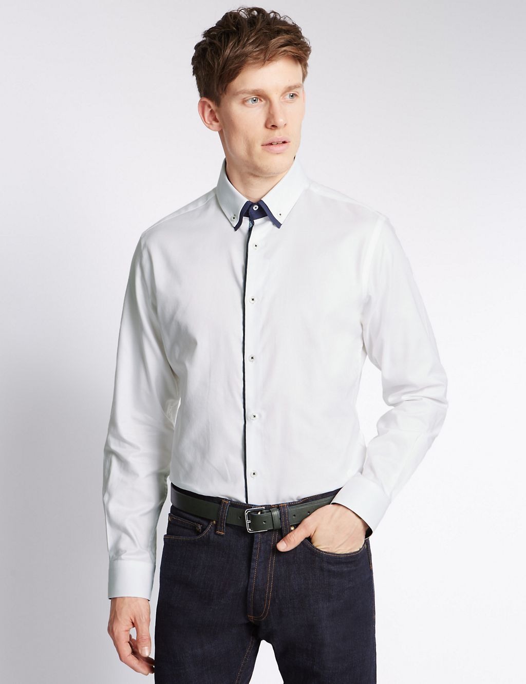 Pure Cotton Slim Fit Shirt 3 of 5